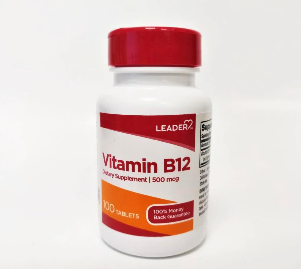 LEADER Vitamin B12 3000mcg Tablets, 180 Tablets (Pack of 3) - görsel 2