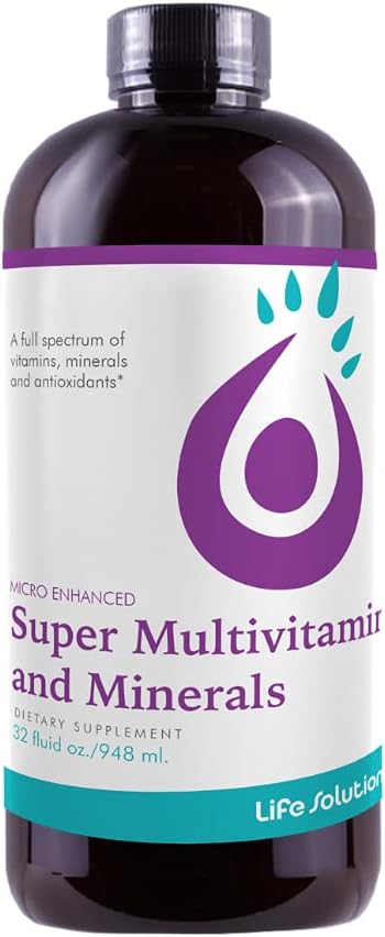Life Solutions Super Multivitamins and Minerals - High Potency Liquid Vitamins, 946 ml