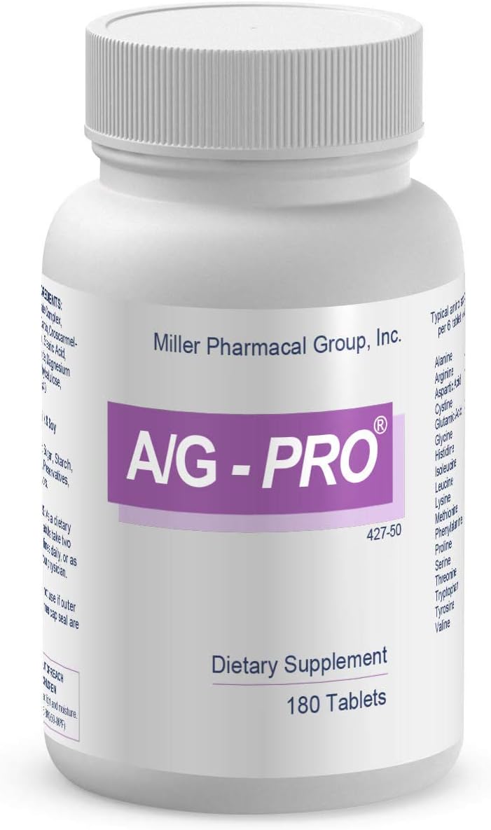 Miller Pharmacal A/G Pro Amino Acid Tablets, 180 Count - görsel 1