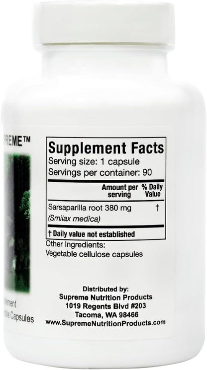 Supreme Nutrition Smilax Supreme – 90 Pure Sarsaparilla Vegetarian Capsules