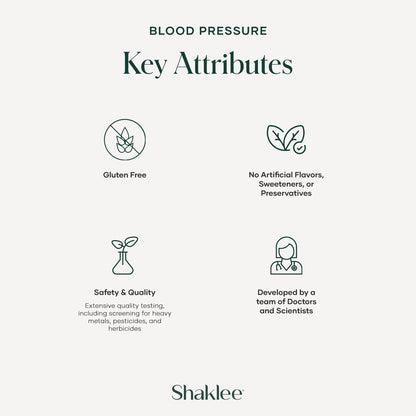 Shaklee Blood Pressure Support - Promotes Healthy Circulation and Vascular Wellness - 60 Tablets