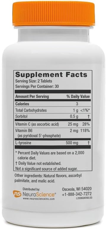 NeuroScience AttenTrex Chewable Brain Supplement for Memory & Focus (60 Tablets) - görsel 6