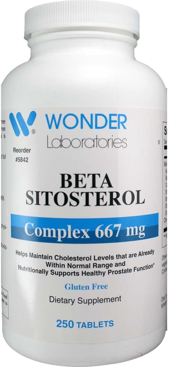 Wonder Labs Beta Sitosterol Complex 667mg, 250 Tablets - görsel 1