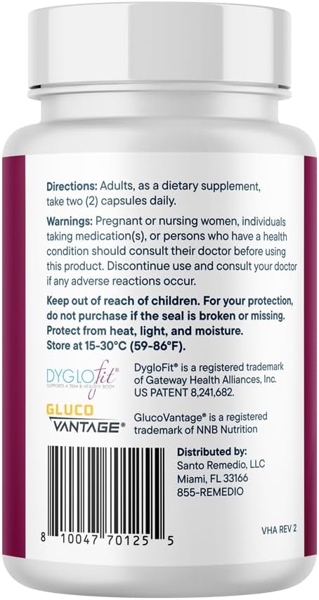 Santo Remedio Berberine, Dietary Supplement, Vegetarian, No Added Sugar, 60 Capsules - görsel 7