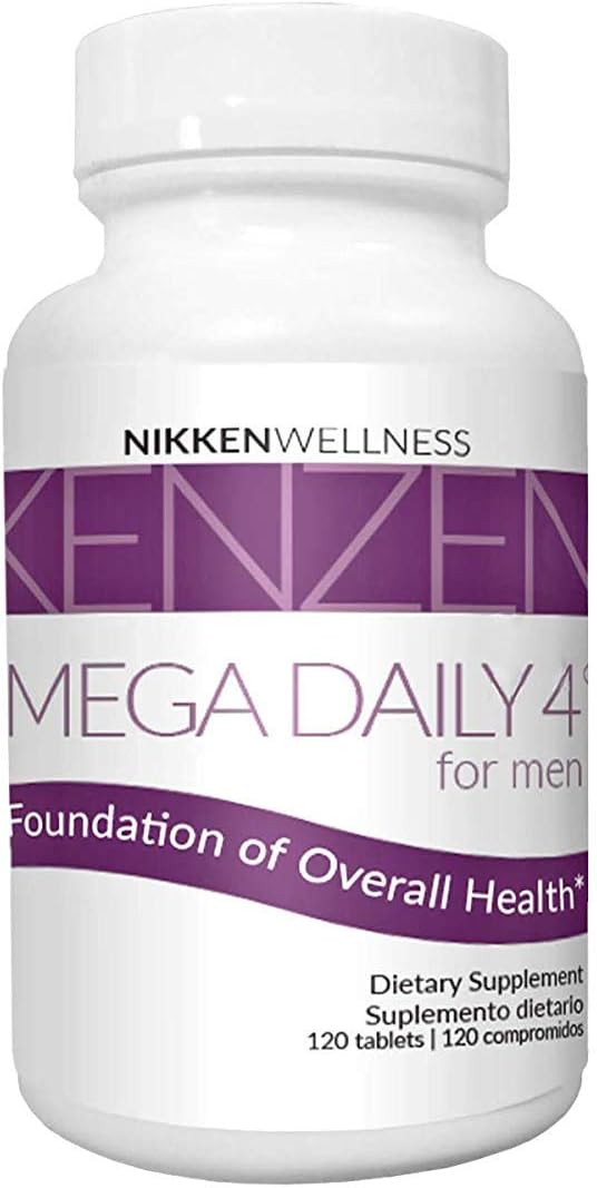 NIKKEN Mega Daily 4 for Men (1569) - Support Daily Nutrition - Natural Antioxidants from Organic Vegetables and Traditional Garden Herbs - 120 Tablets - görsel 1