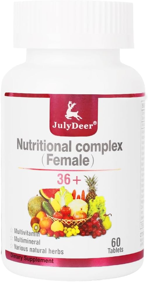 JulyDeer Women's Multivitamin - Complete Daily Multivitamin and Multimineral with Vitamins A, C, D, E, B-Complex, Zinc - 60 Tablets - görsel 1