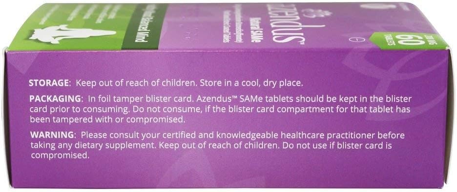 Azendus SAM-e Mood Support 200mg Tablets, 60 Tablets - görsel 2