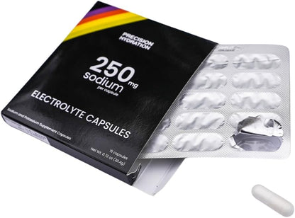 Precision Hydration Electrolyte Capsules – 15 Blister-Packed (Waterproof) – Salt Capsules for Athletes