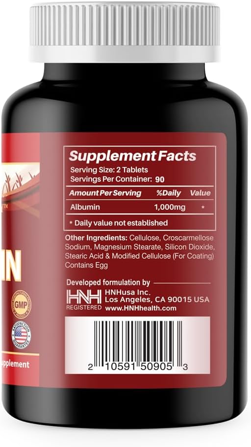 Dr.K&C Mega Albumin Protein Food Supplement 1000mg - 3 Bottles (180 Tablets Each) - görsel 2