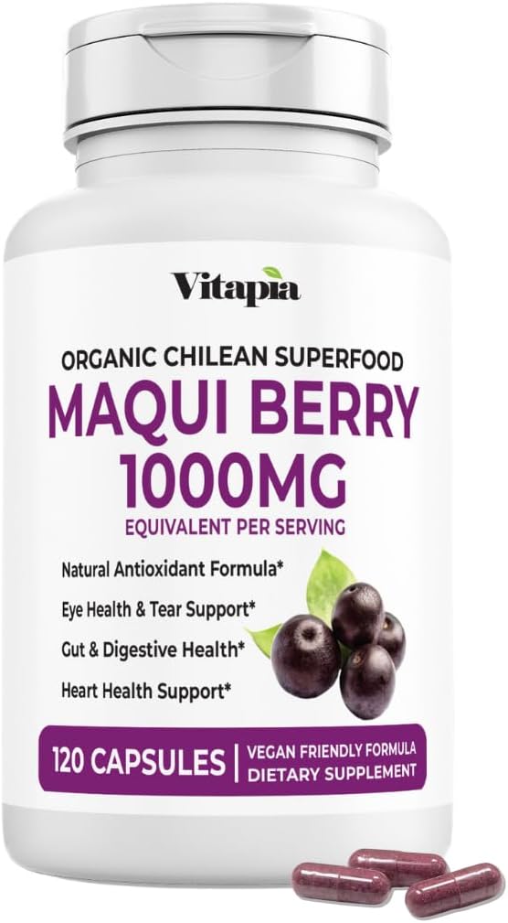 Maqui Berry 1000mg - Maqui Berry Powder – Non-GMO and gluten-free: Suitable for various dietary requirements, this – Image 9