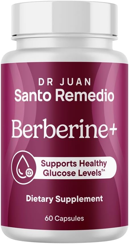 Santo Remedio Berberine, Dietary Supplement, Vegetarian, No Added Sugar, 60 Capsules - görsel 1