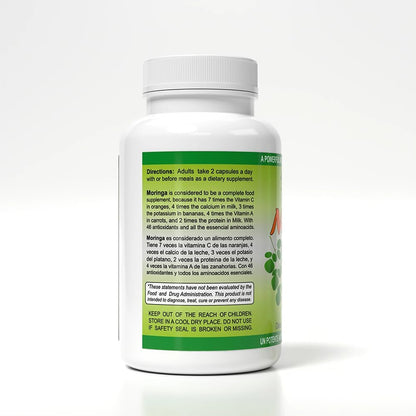 Sunshine Naturals Moringa Food Supplement – 120 Capsules