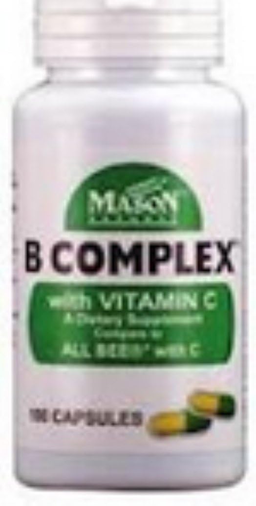 Mason Natural B Complex with Vitamin C, 100 Liquid Softgels - görsel 1