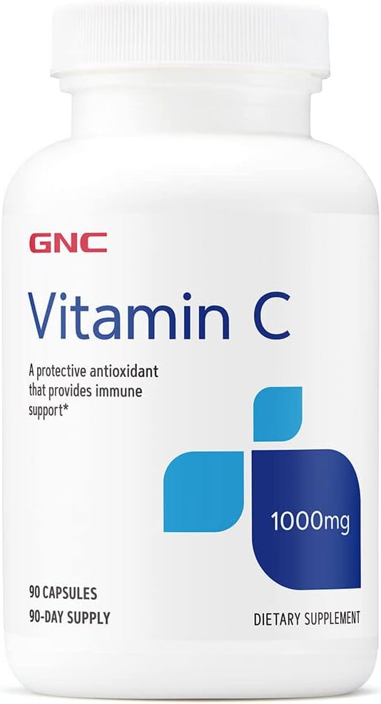 GNC Vitamin C 1000mg Capsules | Immune Support | 90 Capsules - görsel 1
