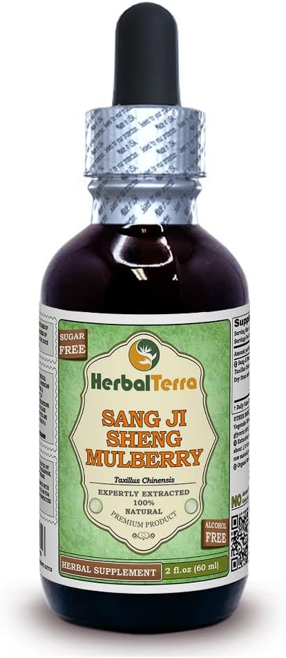 HerbalTerra Sang Ji Sheng (Mulberry Mistletoe) Tincture – 30 x 2 fl oz (60 ml) - görsel 9