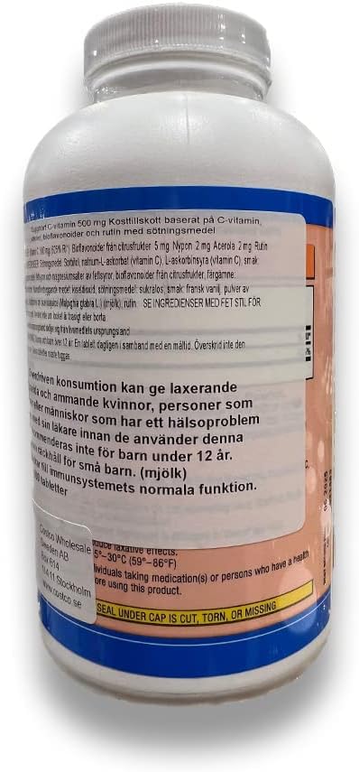 Kirkland Vitamin C 500 mg, 500 Tablets - görsel 3