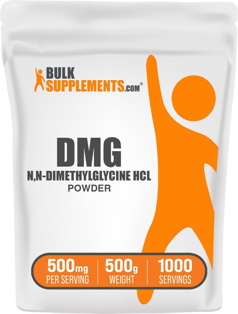 BulkSupplements.com DMG Powder - as N,N-Dimethylglycine HCl, DMG Supplement - Gluten-free, 500mg per Serving, 500g (Pack of 1) - görsel 1