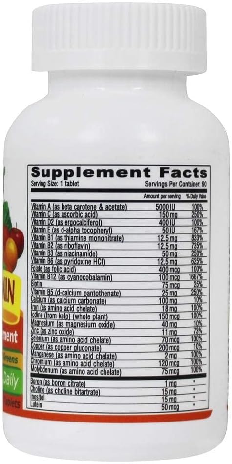 DEVA Vegan Multivitamin & Mineral Tablets, 90 Tablets - görsel 3