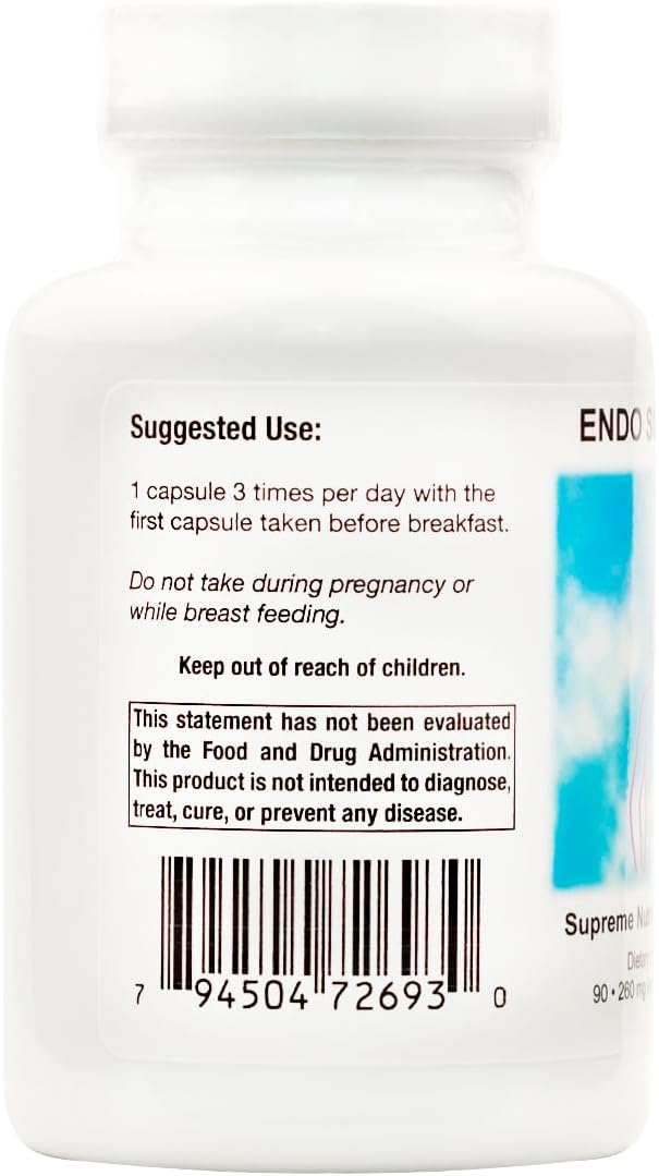 Supreme Nutrition Endo Supreme - 90 Pure Suma Root Vegetarian Capsules - görsel 2
