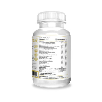 Actif Organic Multivitamin for Women Over 30 with 30 Organic Vitamins and Organic Herbs, Non-GMO, Made in USA, 2-Month Supply