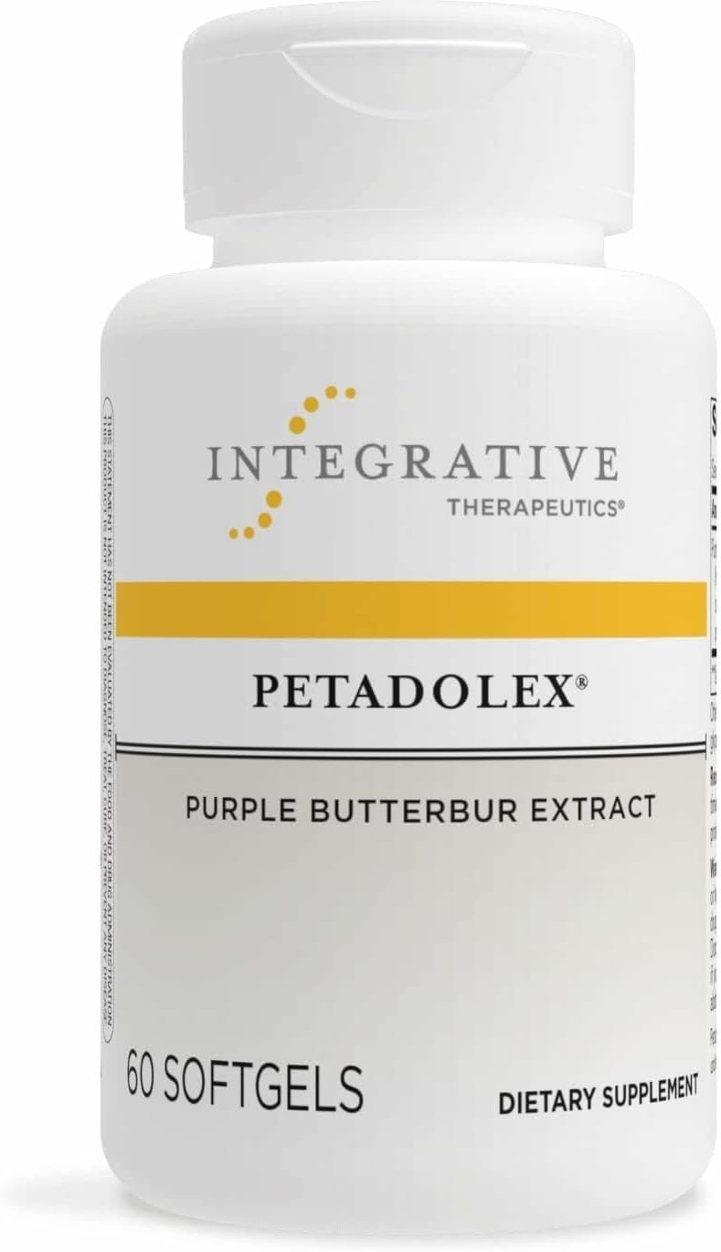 Integrative Therapeutics Petadolex - Brain Supplement for Healthy Blood Vessel Relaxation* - with Butterbur Extract - Gluten-Free & Dairy-Free - 60 Softgels - görsel 1