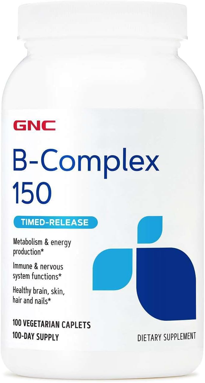 GNC B-Complex 150, Metabolism & Energy Production, Timed-Release, 100 Tablets - görsel 1