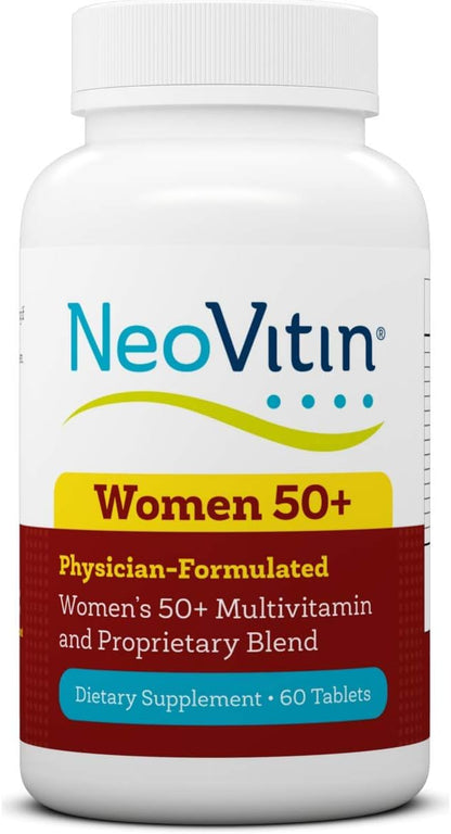NeoVitin Women's 50+ Formula Multivitamin with Brilliant Blend – Daily Nutritional Support (60 Tablets)