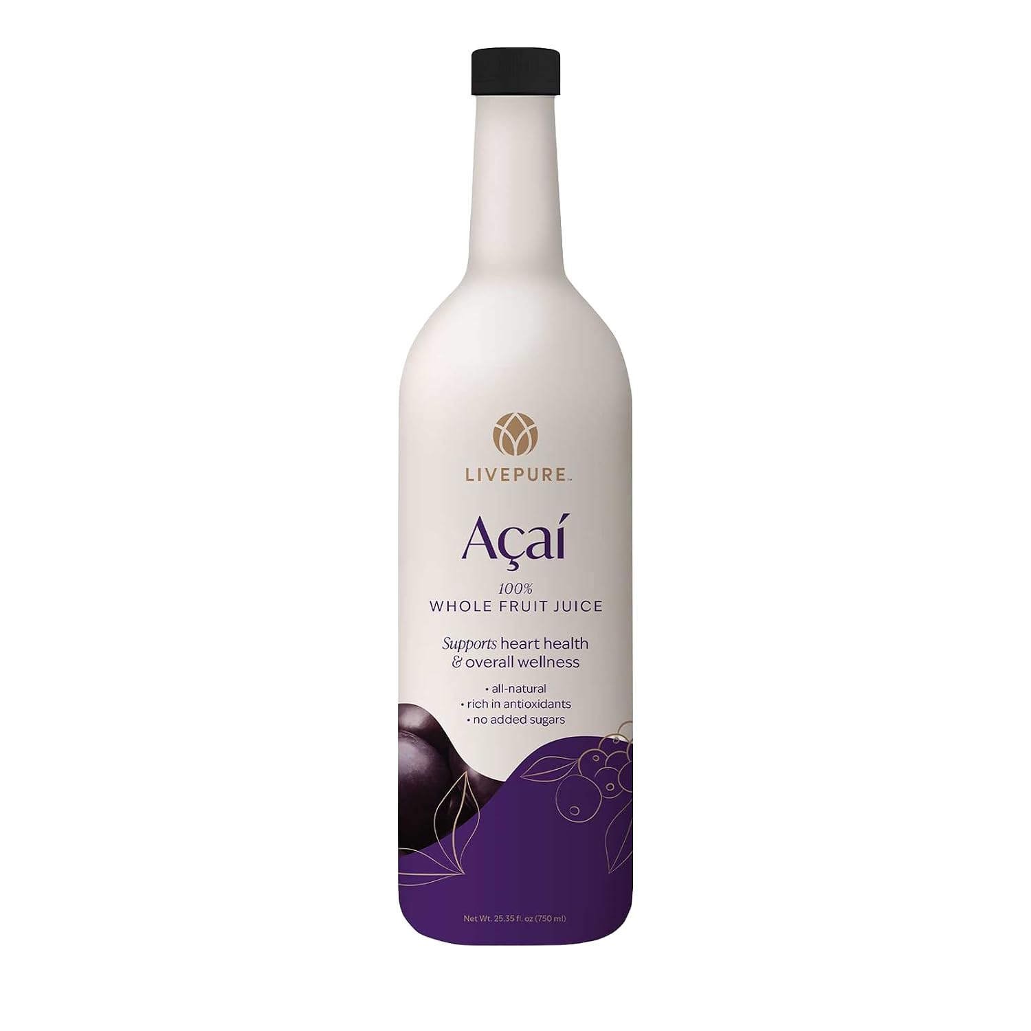 Pure 100% Acai Superfruit Juice (750 ml) - görsel 1
