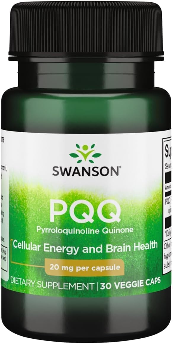 Swanson PQQ 20mg – Pyrroloquinoline Quinone Supplement – 30 Veg Capsules - görsel 1