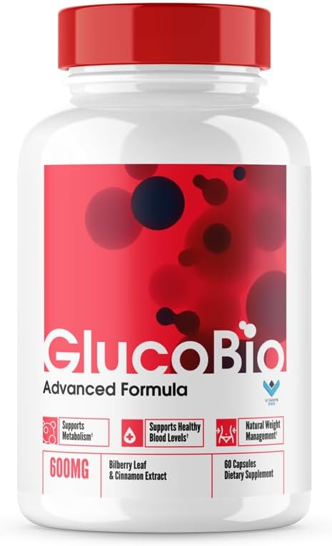 Glucobio Blood Support Capsules – Advanced Formula, All Natural, 300 Capsules (5-Pack) - görsel 2