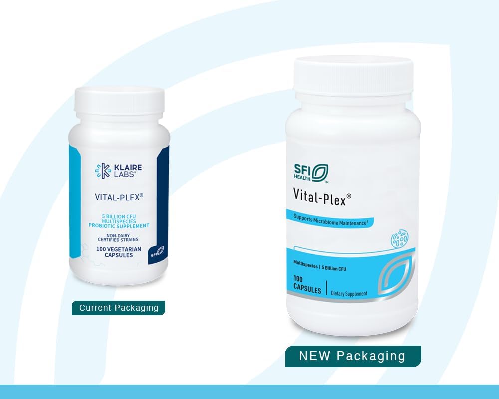 Klaire Labs Vital-Plex Probiotic - 100 Vegetarian Capsules - görsel 2