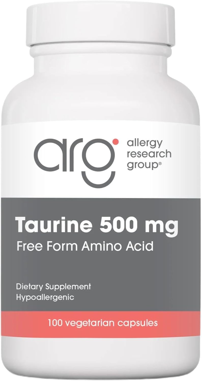 Nutricology Taurine 500 mg - Free Form Amino Acid Supplement - görsel 1