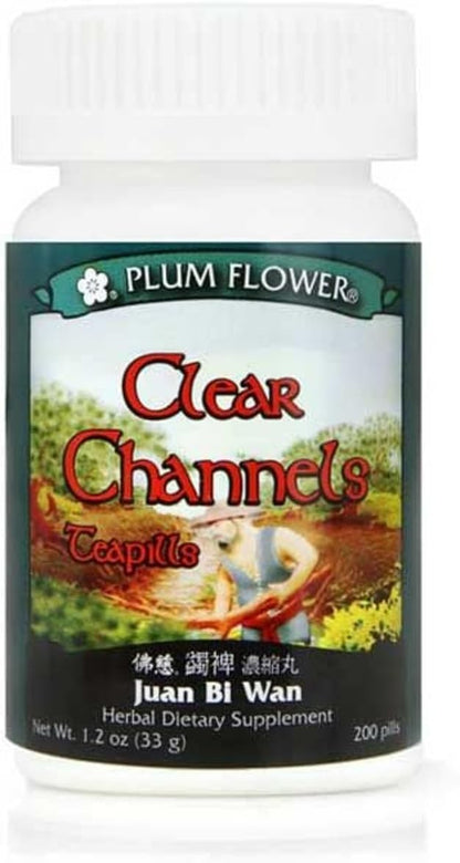 Clear Channels Teapills (Juan Bi Wan), 200 teapills, Plum Flower