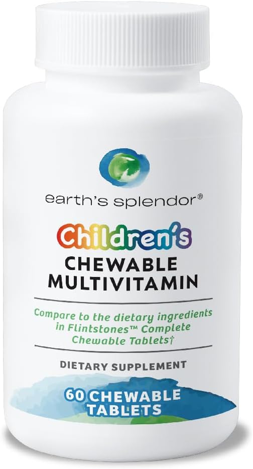 Earth's Splendor Kids Chewable Multivitamin – 60 Tablets - görsel 1