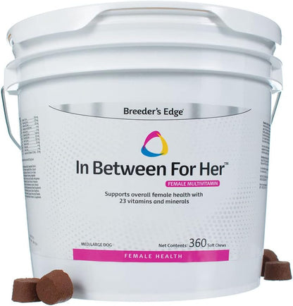 Breeder's Edge in Between for Her Daily Multivitamin for Breeding Dogs and Cats, 360ct