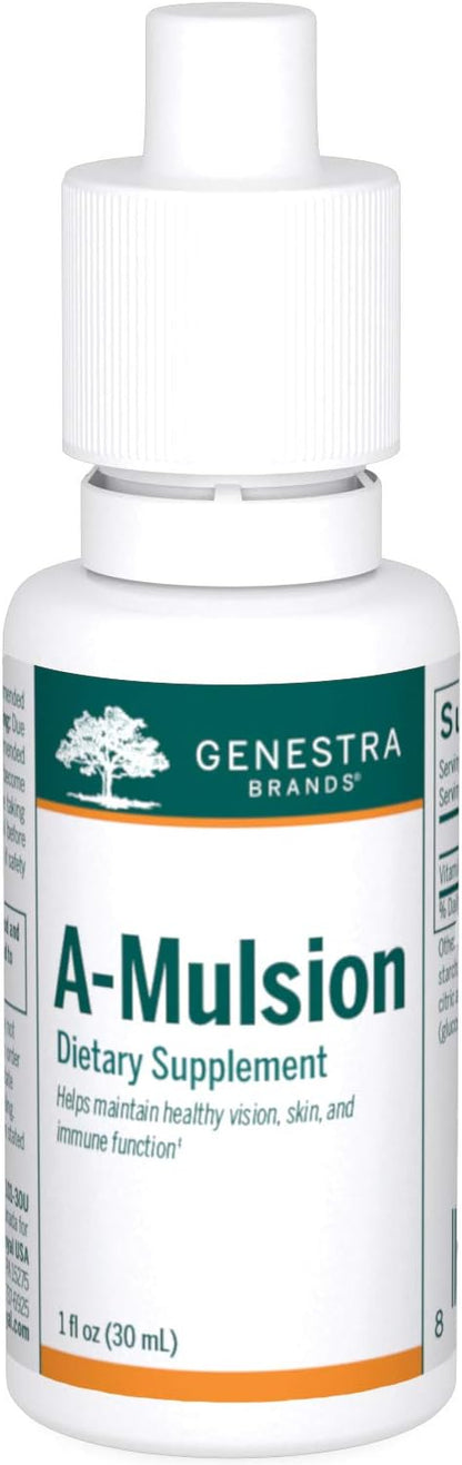Genestra Brands A-Mulsion – Vitamin A Liquid Supplement, Citrus Flavour, 30 ml