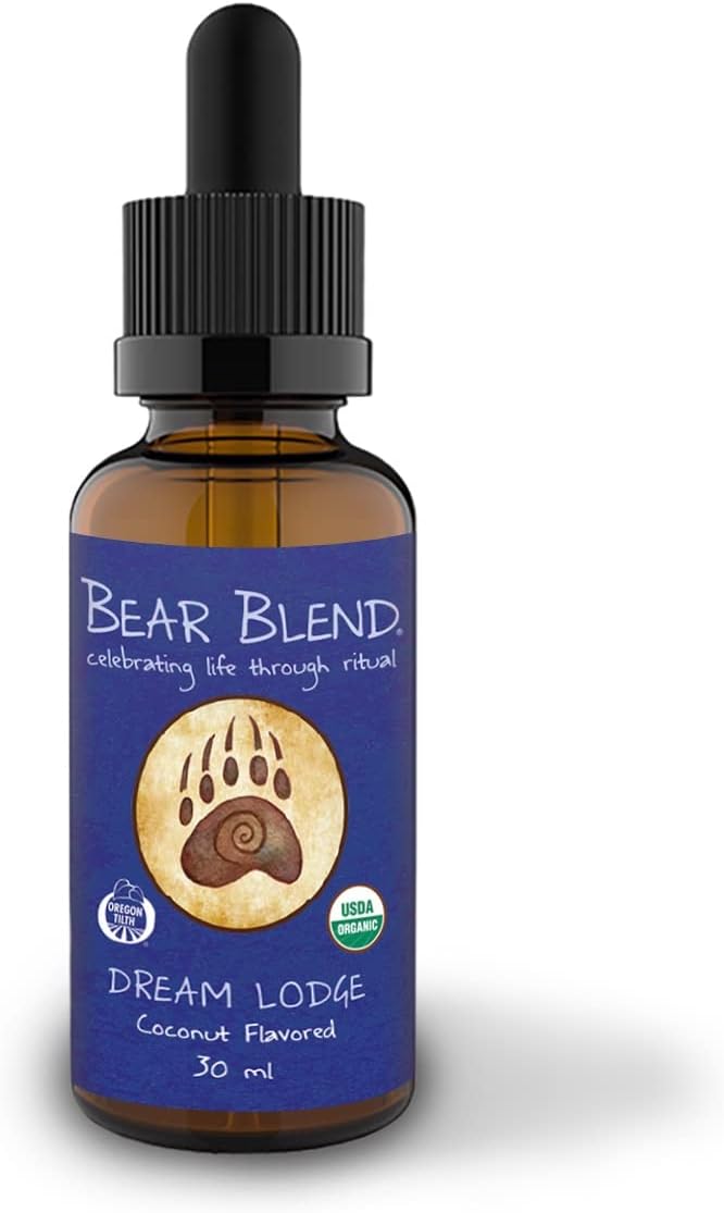 Bear Blend Dream Lodge Herbal Elixir - Organic Food Supplement, 30 ml - görsel 1