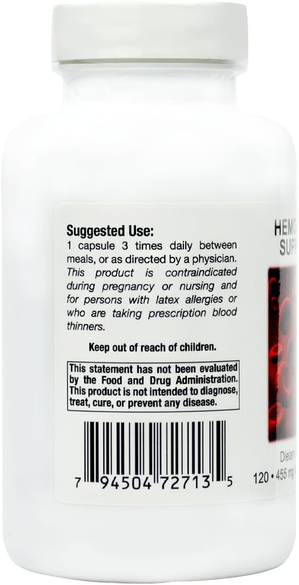 Supreme Nutrition Hemo Guard Supreme, 120 Pure Herbal Combination Vegetarian Capsules - görsel 3