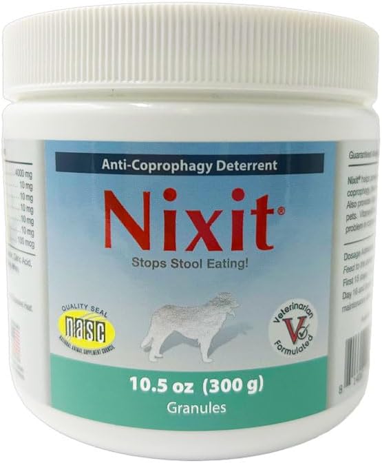 Nixit Anti-Coprophagy Supplement for Dogs – Stops Stool Eating, B-Complex, Chicken Liver Flavour, 298g (10.5 oz) - görsel 1