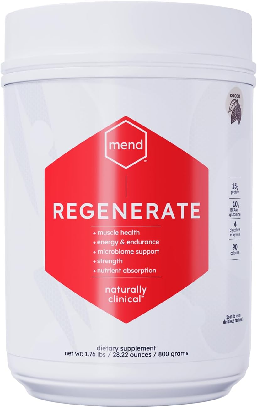 MEND Regenerate – Post-Workout Recovery Protein Powder, Cocoa, 20 Servings - görsel 1