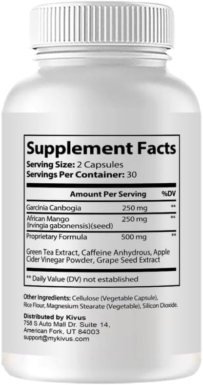 kivus Leptozan – Ketogenic Dietary Supplement (2 Pack, 120 Capsules)