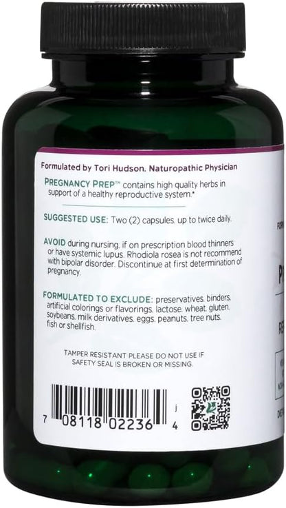 Vitanica Pregnancy Prep - Reproductive Support - Vegan, 120 Capsules