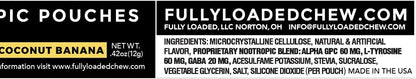 Fully Loaded Alpha Nootropic Pouches (Coconut Banana) - 5 Cans - 15 Pouches per Can - Effective Nootropic Delivery, Nicotine Pouch Replacement - Faster Absorption, Alpha GPC, L-Tyrosine, GABA