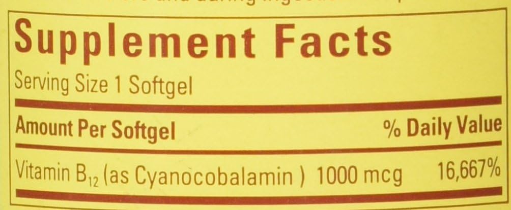 Nature Made Vitamin B12 1000 mcg, 400 Softgels - görsel 2