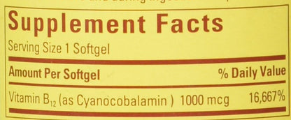 Nature Made Vitamin B12 1000 mcg, 400 Softgels