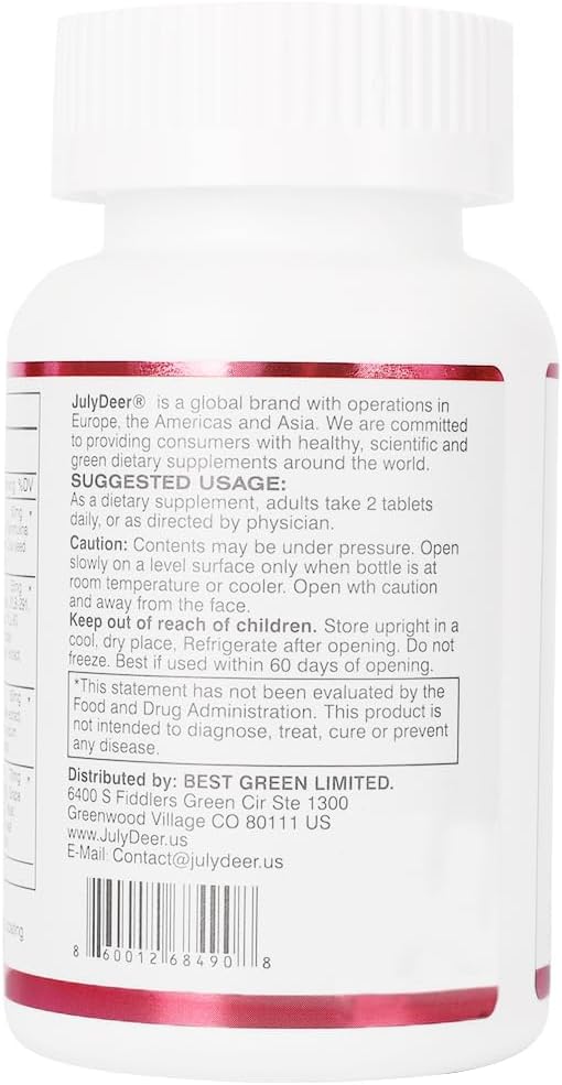 JulyDeer Women's Multivitamin - Complete Daily Multivitamin and Multimineral with Vitamins A, C, D, E, B-Complex, Zinc - 60 Tablets - görsel 9