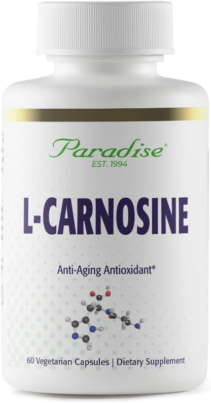 Paradise Herbs L-Carnosine, Super Potent, Ultra Pure, Antioxidant - 60 Veg Caps