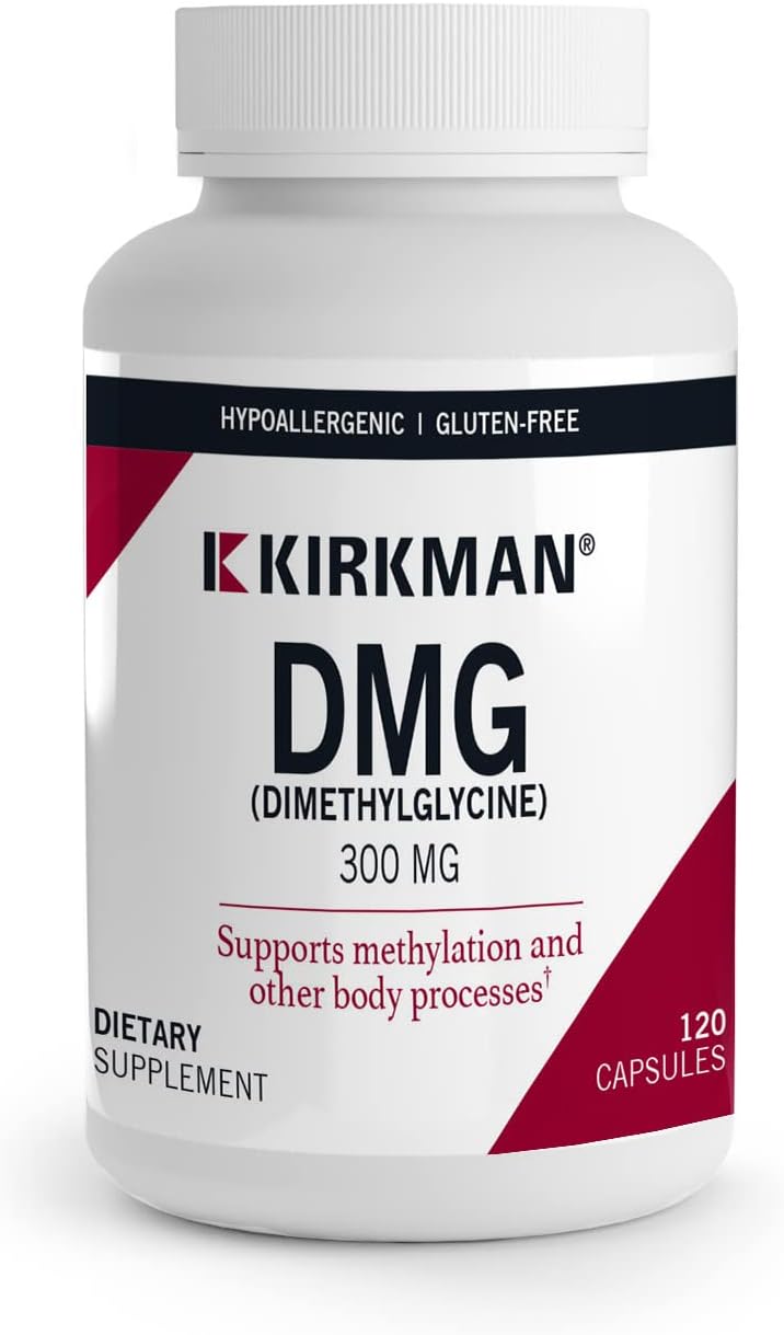 Kirkman DMG (Dimethylglycine) 300 mg - 120 Capsules - Hypoallergenic - görsel 1