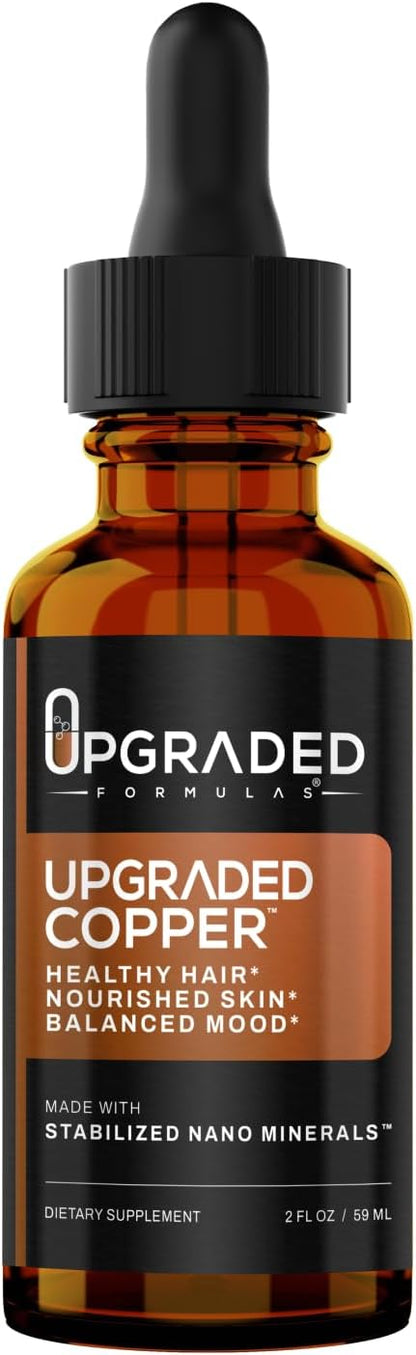 Upgraded Formulae Copper with Liquid Nano Minerals – Healthy Hair, Nourished Skin and Balanced Mood – Vegan, Paleo (59 ml)