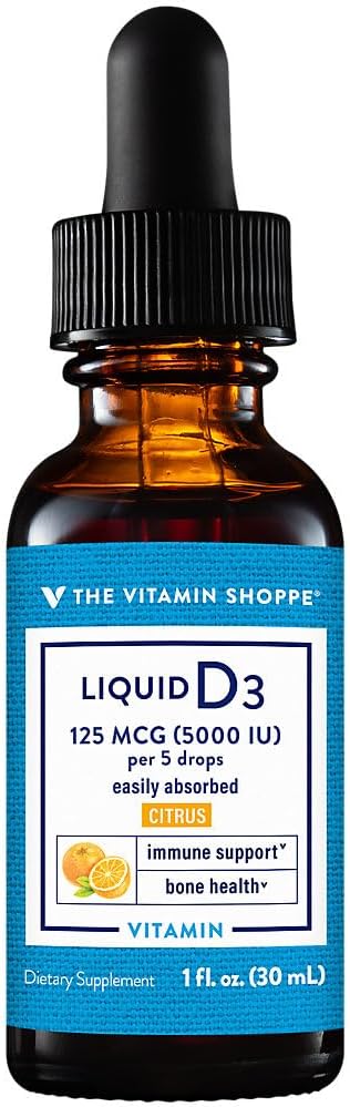 The Vitamin Shoppe Vitamin D3 Liquid 2000 IU Drops - görsel 5